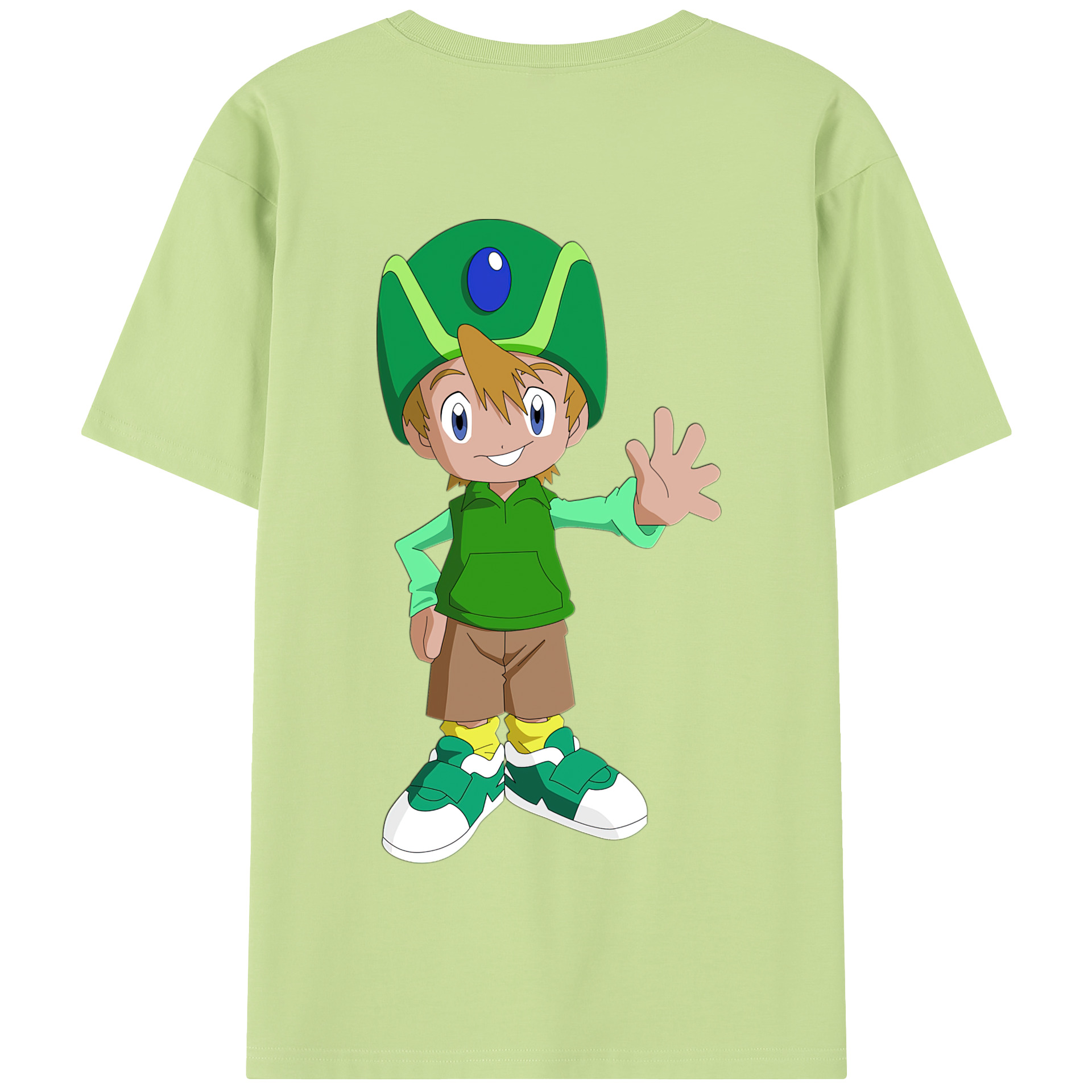 （画像用） Digimon デジタルモンスター/デジモン 綿100％半袖Tシャツ（背面プリント）
